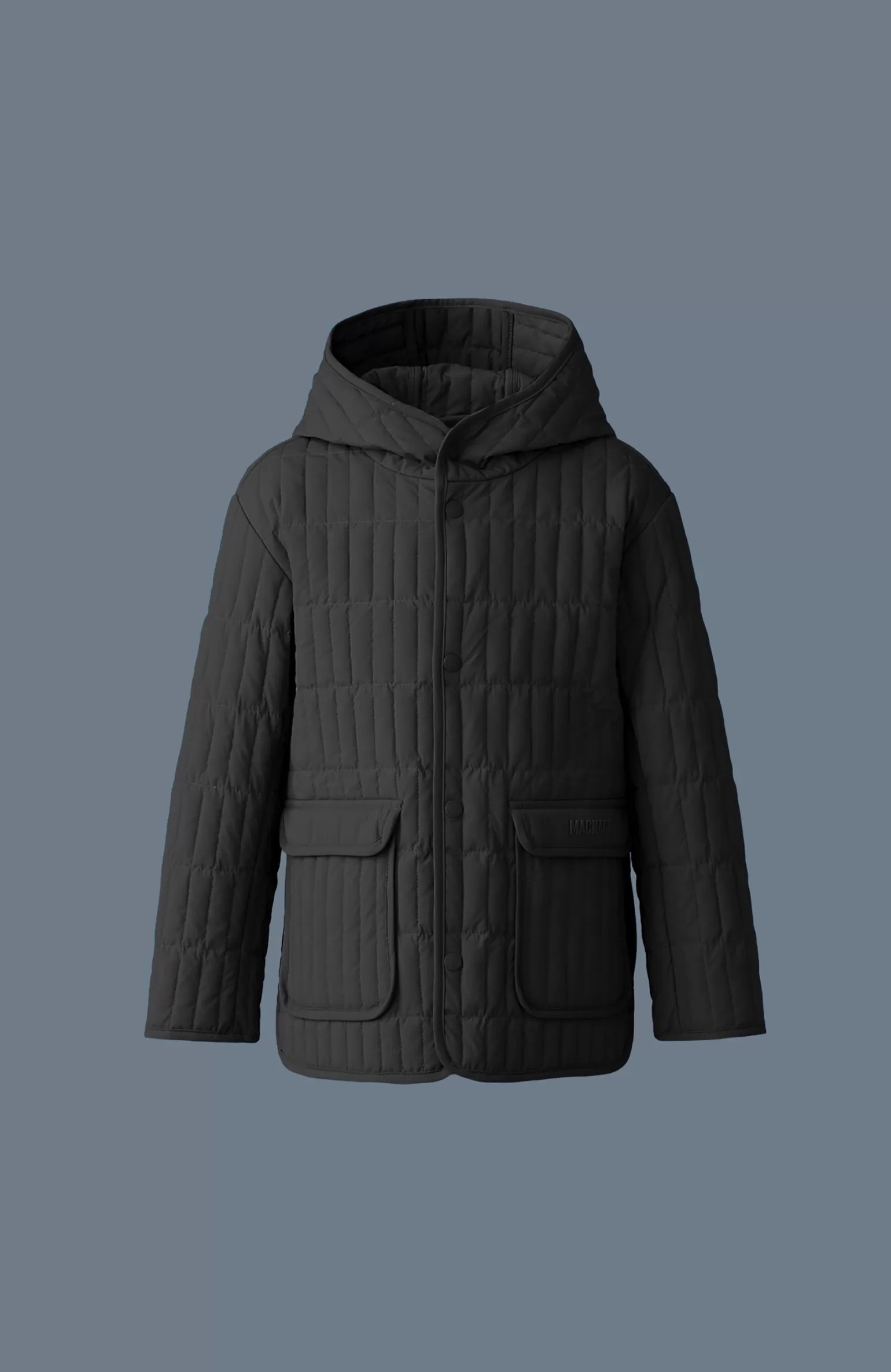 Mackage SPENCER Light Down Vertical Quilted Jacket for kids (8-14 years) Black New