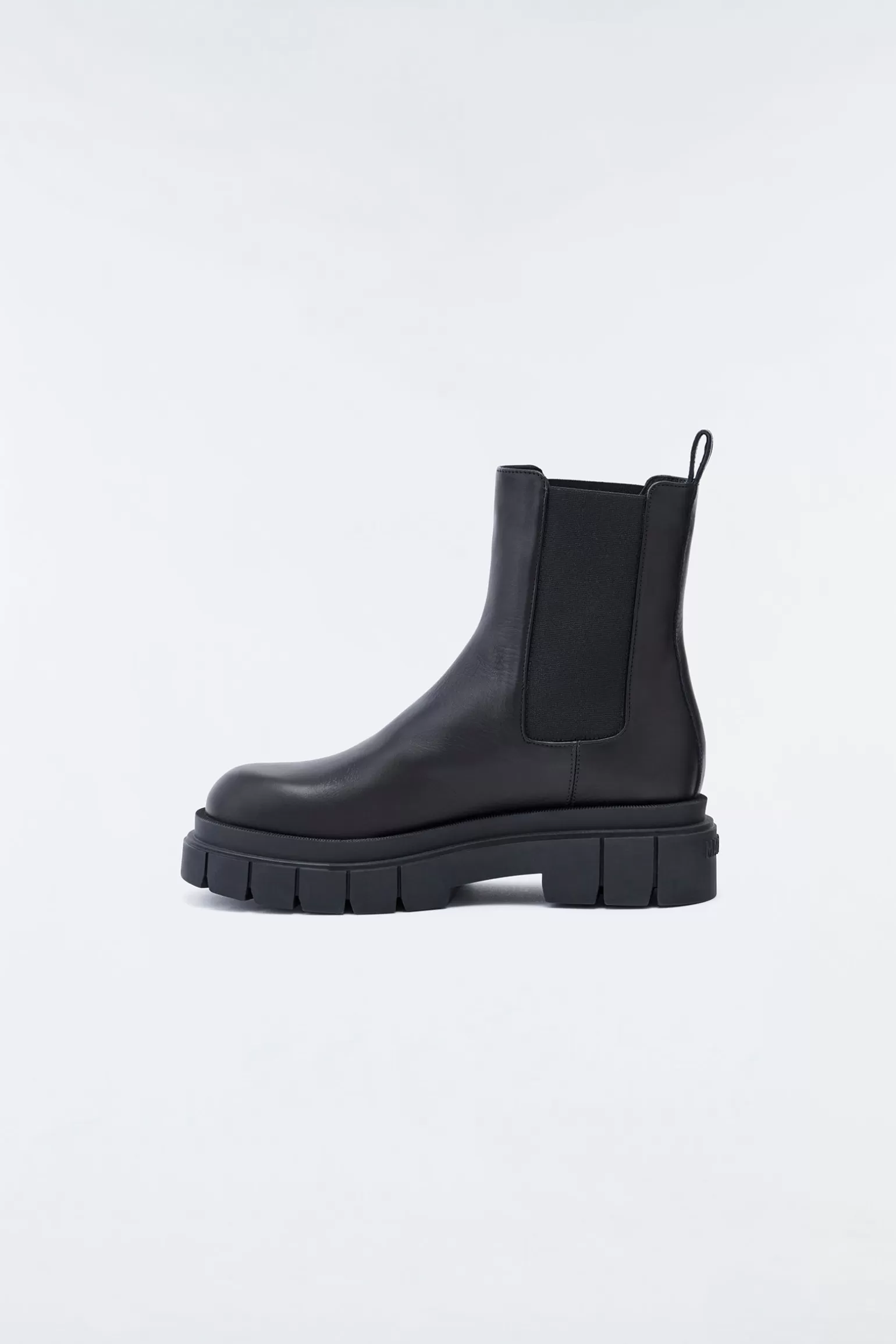 Mackage STORM unlined lug sole (R) Leather Chelsea boot for women Black Clearance