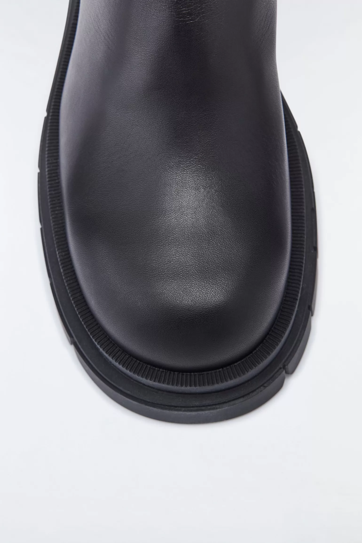 Mackage STORM unlined lug sole (R) Leather Chelsea boot for women Black Clearance