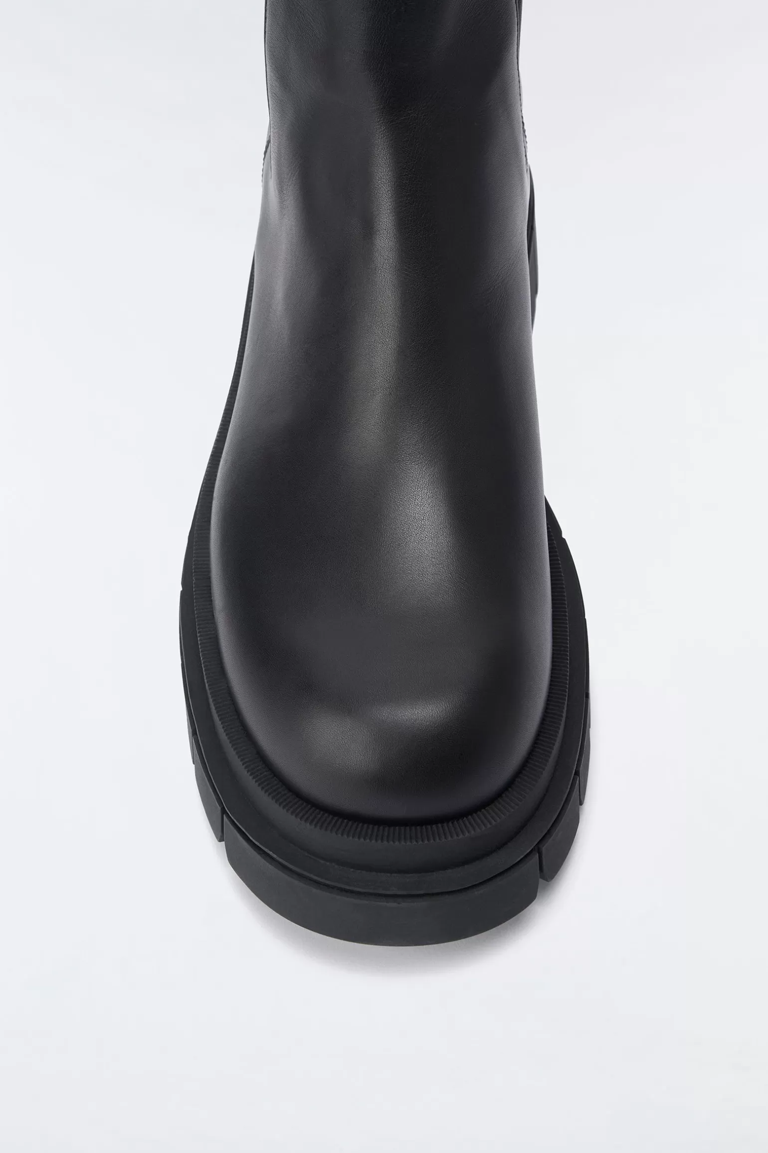 Mackage STORM unlined lug sole (R) Leather Chelsea boot for women Black Clearance