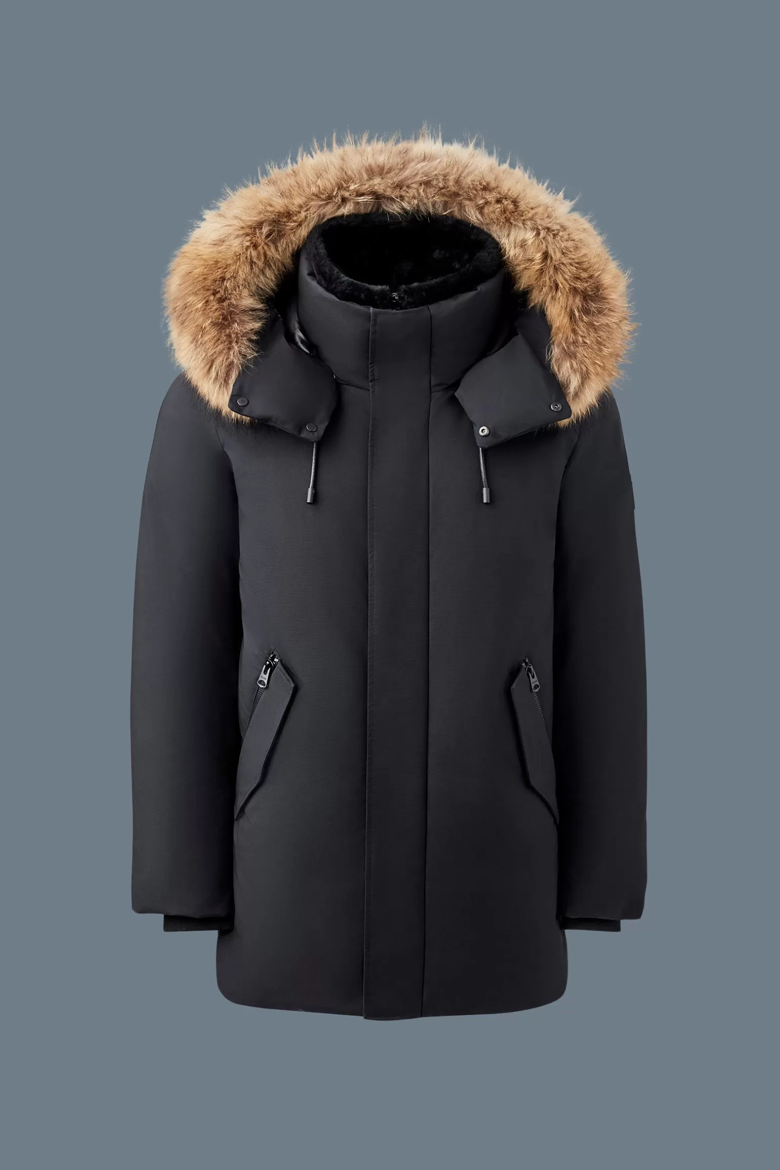 Mackage SULLIVAN-F 2-in-1 Down Coat with Removable Bib and Fur Black Sale