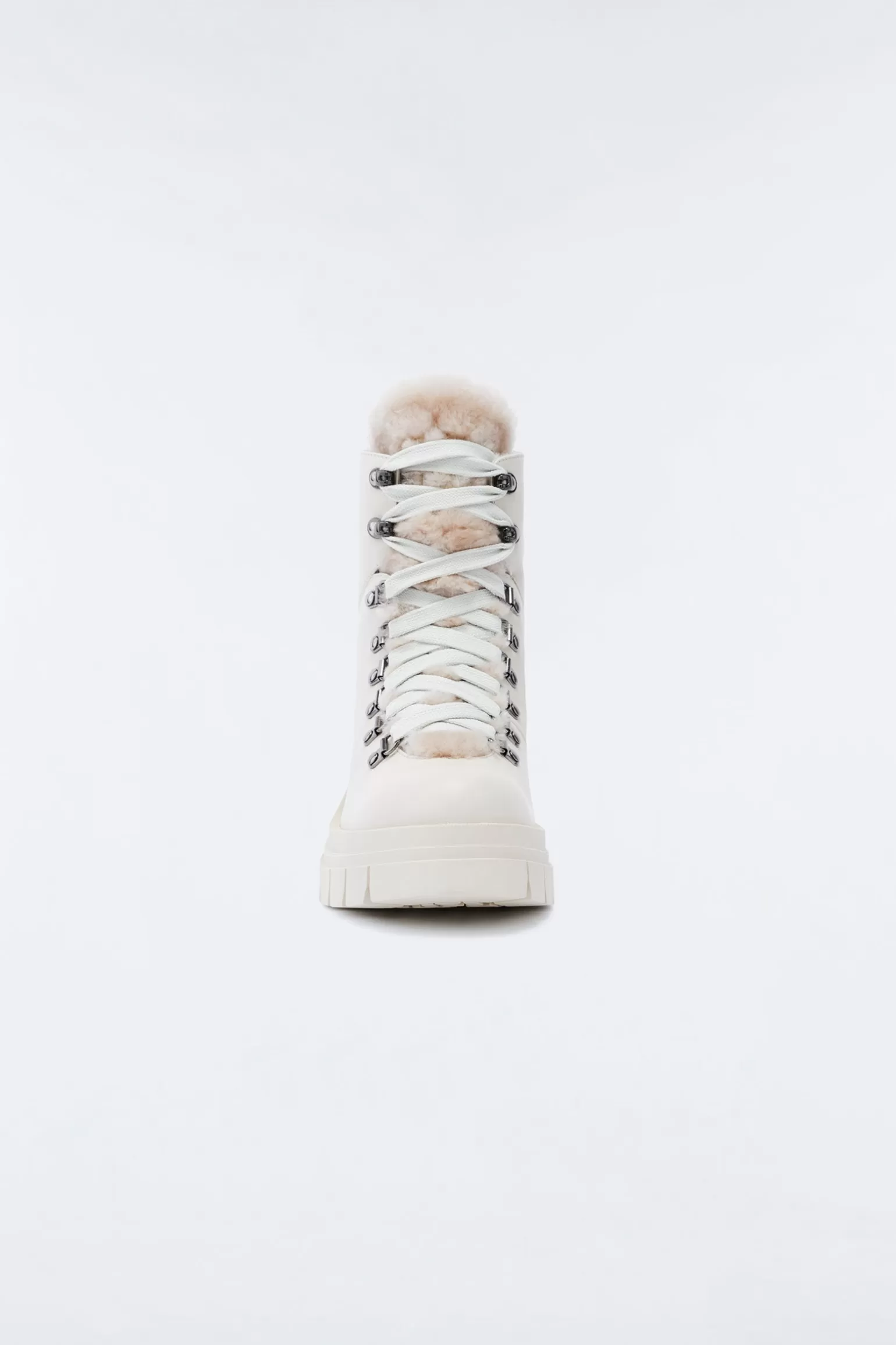 Mackage SUMMIT shearling-lined lamb leather ankle boot for women Cream Online