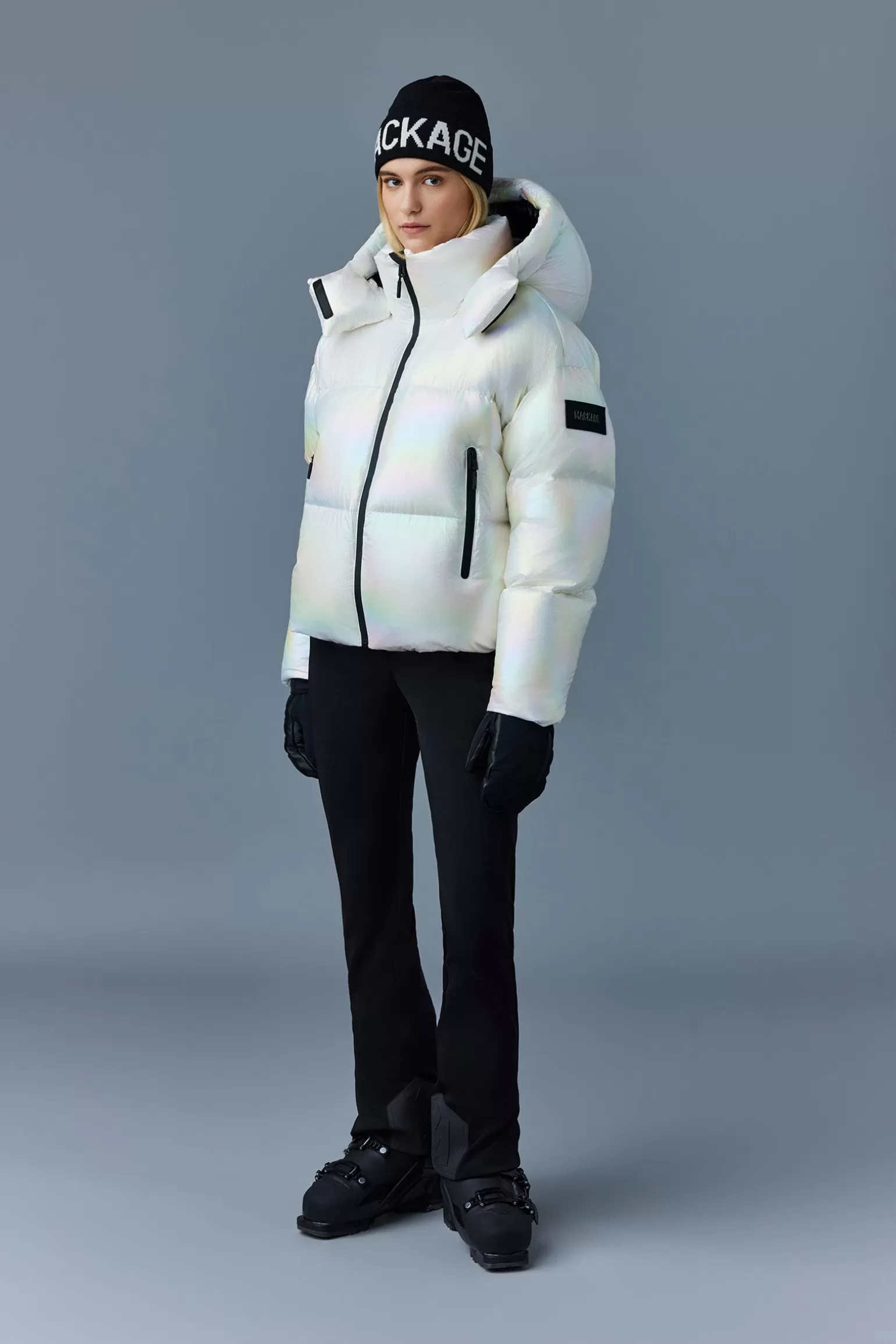 Mackage TESSY-PRL Quilted own jacket with removable hood Pearl Store