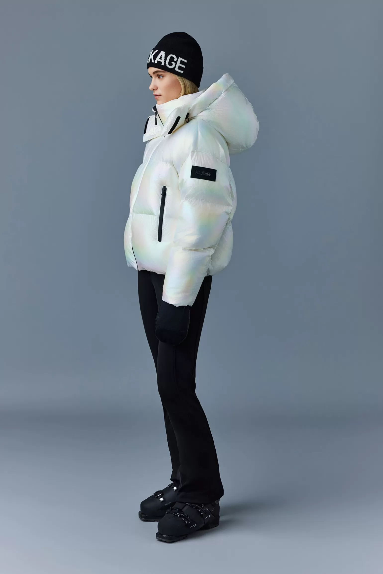 Mackage TESSY-PRL Quilted own jacket with removable hood Pearl Store