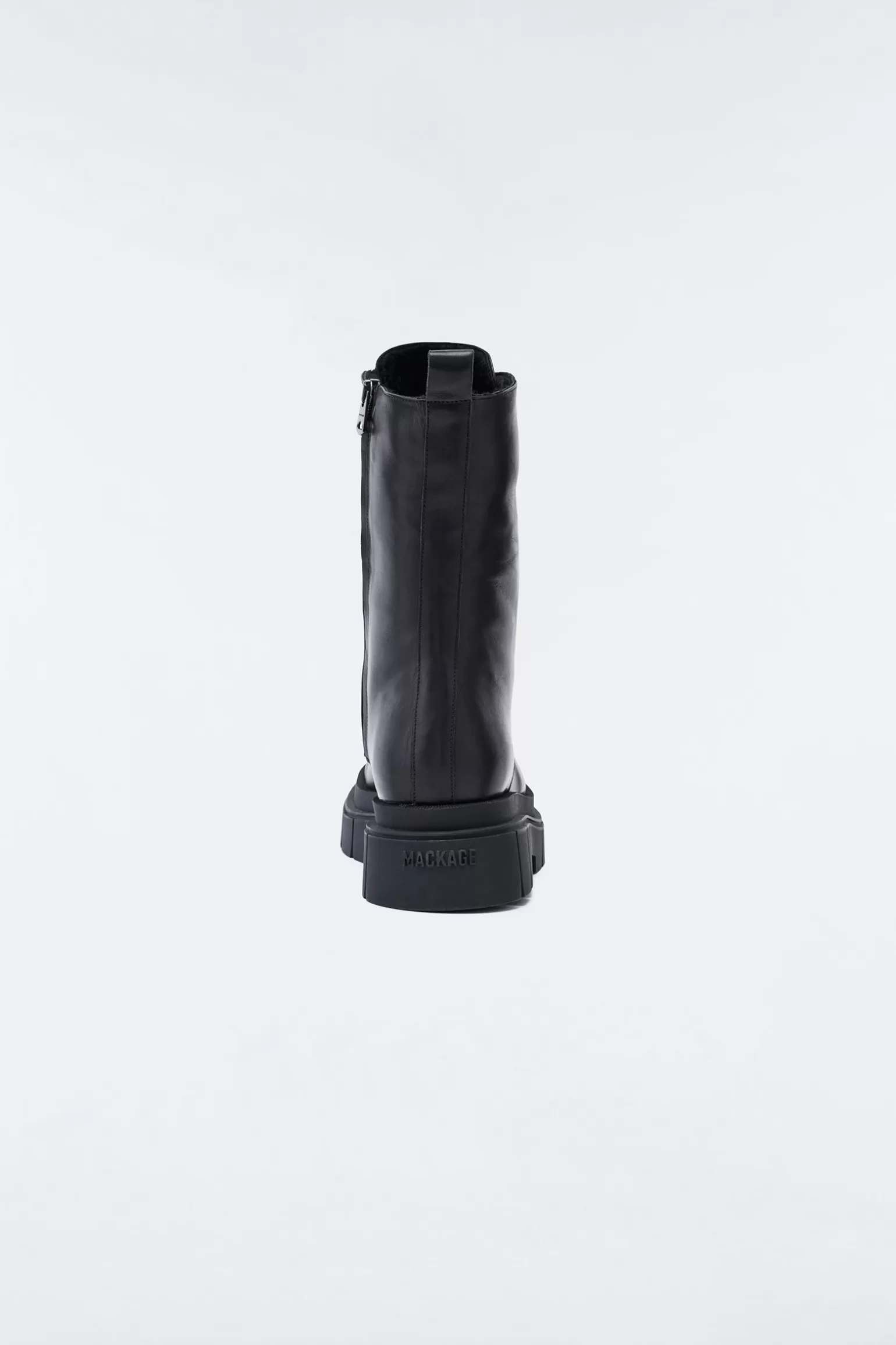 Mackage WARRIOR shearling-lined (R) Leather combat boot for men Black Discount